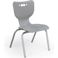 Mooreco BaltÂ Hierarchy 14" Plastic Classroom Chair - Set of 5 - Gray 53314-5-GREY